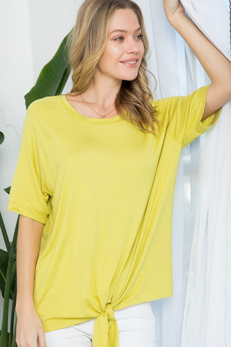 SOLID BOXY CASUAL TOP