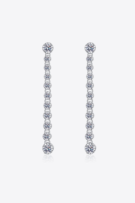 Adored 1.18 Carat Moissanite Long Earrings