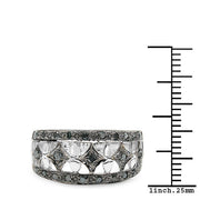 Bids.com 0.29 Carat Genuine Blue Diamond .925 Sterling Silver Ring Rings