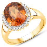 Bids.com 3.90 Carat Genuine Zircon Zanzibar and White Zircon .925 Sterling Silver Ring Rings