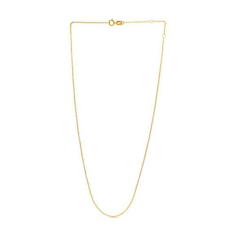 Bids.com Adjustable Cable Chain in 14k Yellow Gold (0.97 mm) Necklaces