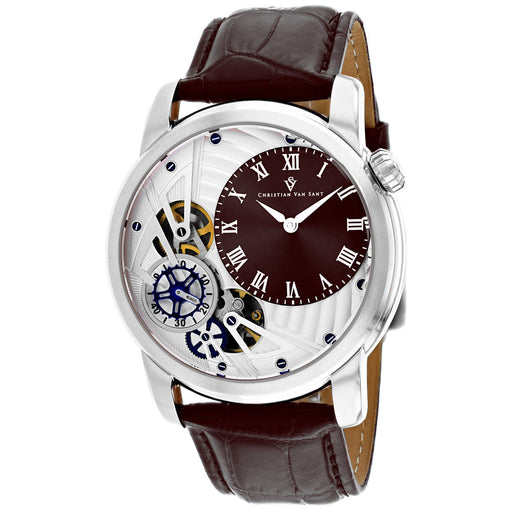 Bids.com Christian Van Sant Men's Sprocket Auto-Quartz Watches White Smoke