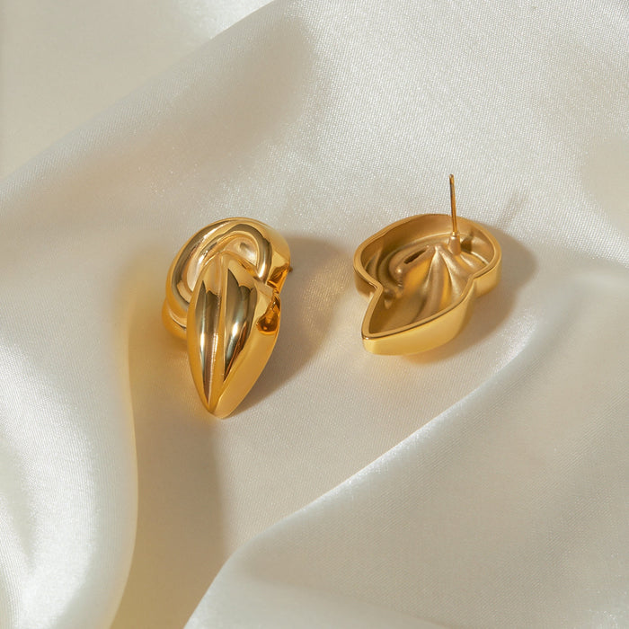 18K Gold-Plated Stud Earrings