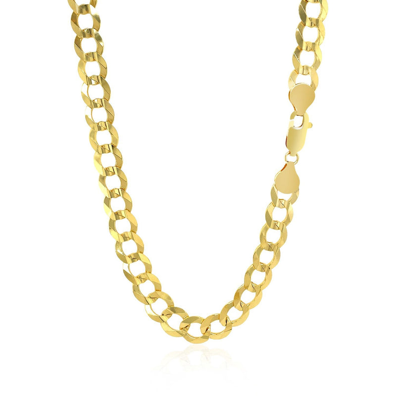 Bids.com 7.0mm 14k Yellow Gold Solid Curb Chain Necklaces
