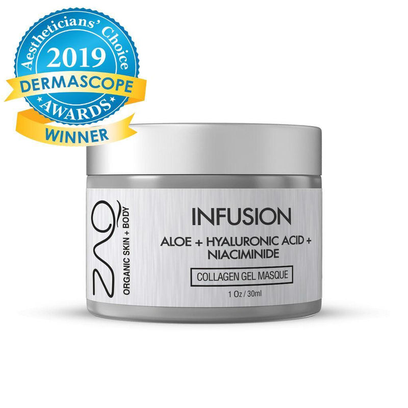 ZAQ Skin & Body ZAQ Organic Infusion Collagen Gel Masque - Aloe + Hyaluronic Acid + Niacinamide