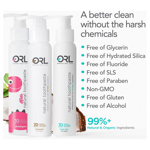 ORL ORL Natural Hydroxyapatite Toothpaste 3-Peat Bundle Bundle