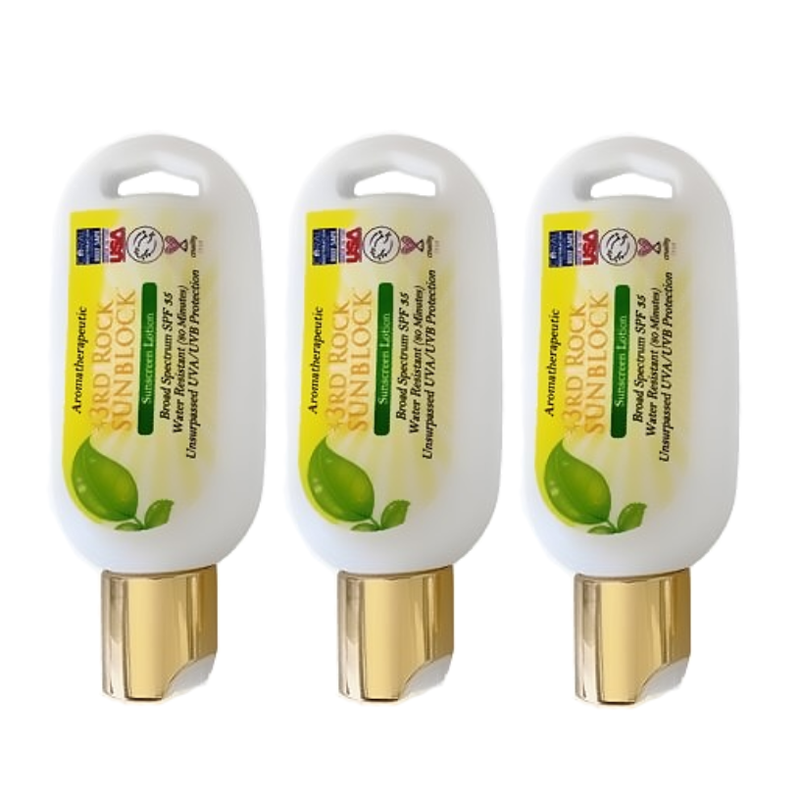 3rd Rock Essentials NEW 1.7 oz. SIZE! - 3rd Rock Sunblock® Sunscreen Lotion - Aromatherapeutic - Zinc Oxide 35 SPF All Natural SunBlock