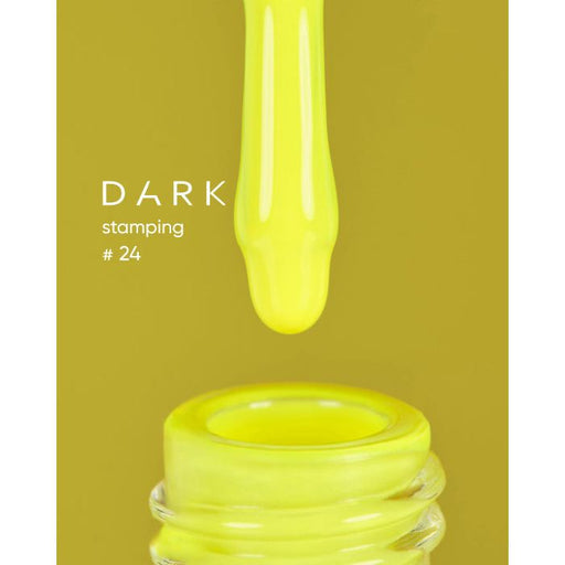 nbmsupply DARK STAMPING POLISH NEON YELLOW №24, 8 ML Article : S024