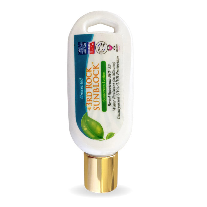 3rd Rock Essentials NOW IN 1.7oz SIZE! 3rd Rock Sunblock® Sunscreen Lotion - Unscented - Zinc Oxide SPF 35 All Natural SunBlock