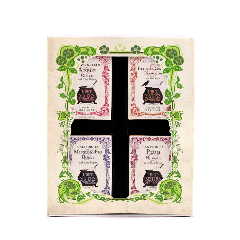 Soap Cauldron Boxed Sampler Gift Set 4 Bar Bar Soap