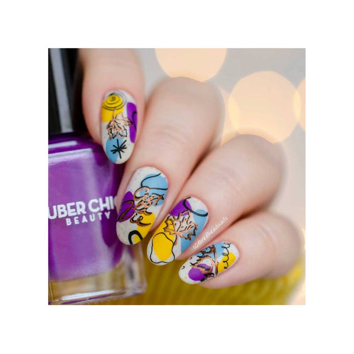 Uberchic Beauty Lazy Little Bumblebee   Stamping Polish