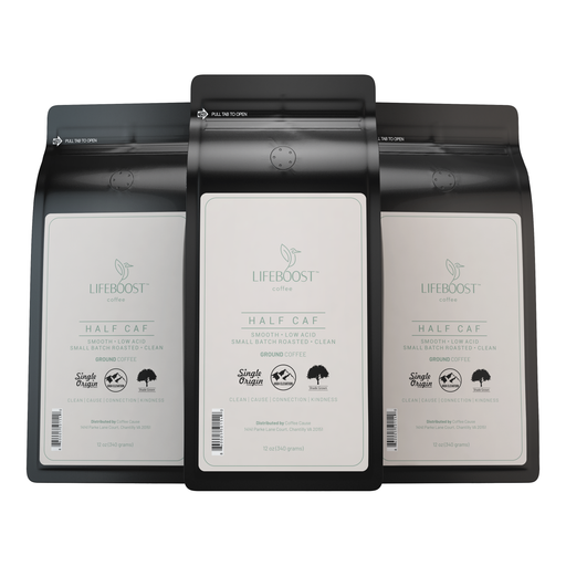 Lifeboost Coffee Half Caff Decaf Roast