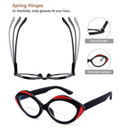 eyekeeper.com 4 Pack Artistic Bifocal Reading Glasses Oval Design Readers BR2128 Eyeglasses