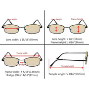 eyekeeper.com 4 Pack Bendable Blue Light Filter Reading Glasses UVR1712 Eyeglasses