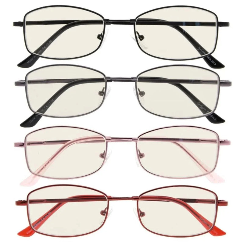 eyekeeper.com 4 Pack Bendable Blue Light Filter Reading Glasses UVR1712 Eyeglasses