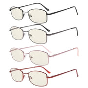 eyekeeper.com 4 Pack Bendable Blue Light Filter Reading Glasses UVR1712 Eyeglasses
