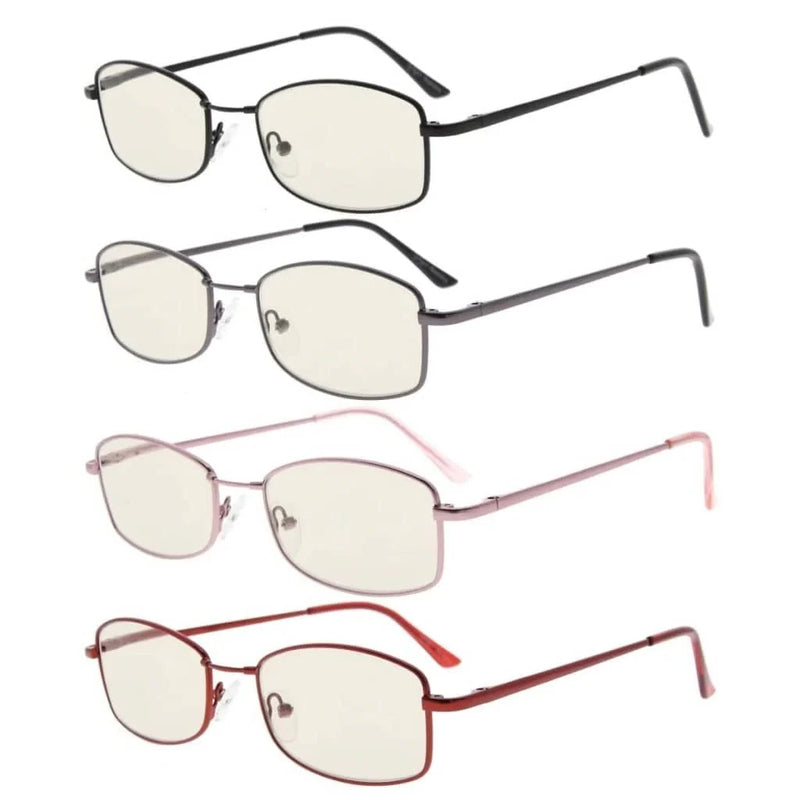 eyekeeper.com 4 Pack Bendable Blue Light Filter Reading Glasses UVR1712 Eyeglasses