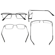eyekeeper.com 4 Pack Bendable Memory Metal Bridge Reading Glasses R1709 Eyeglasses