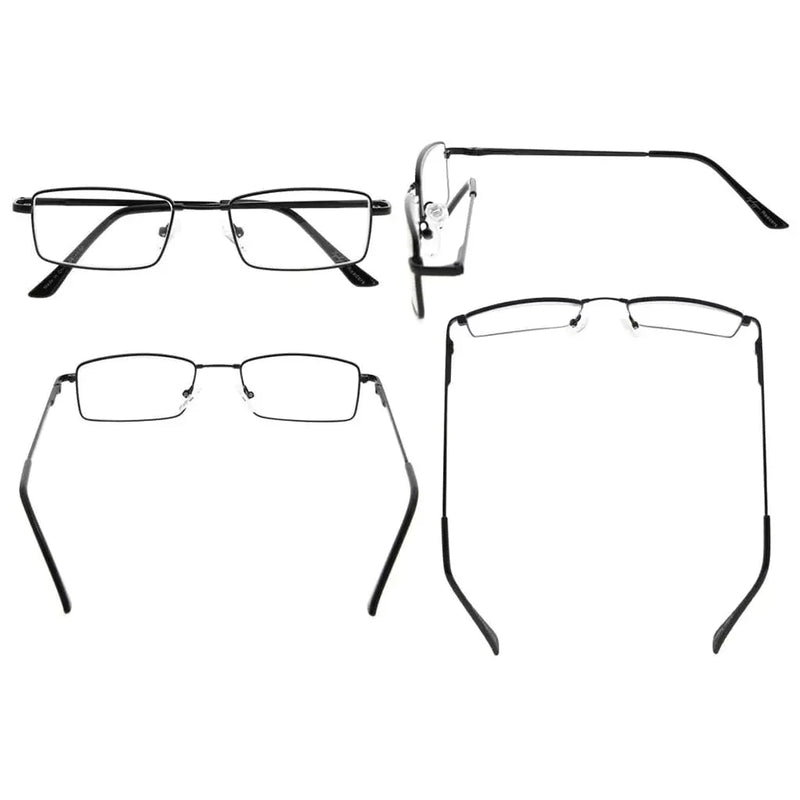 eyekeeper.com 4 Pack Bendable Memory Metal Bridge Reading Glasses R1709 Eyeglasses