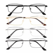 eyekeeper.com 4 Pack Bendable Memory Metal Bridge Reading Glasses R1709 Eyeglasses