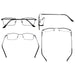 Eyekeeper  - 4 Pack Bendable Memory Metal Bridge Reading Glasses R1709