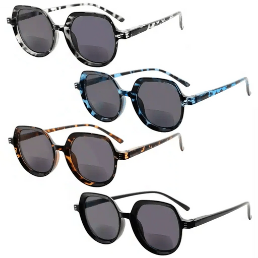 eyekeeper.com 4 Pack Bifocal Sunglasses Vintage Sunshine Readers SBR2016 Sunglasses