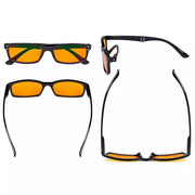 eyekeeper.com 4 Pack Blue Light Blocking Reading Glasses DS103 Eyeglasses