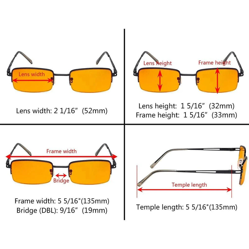eyekeeper.com 4 Pack Blue Light Blocking Reading Glasses DS15014 Eyeglasses