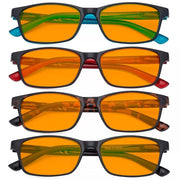 eyekeeper.com 4 Pack Blue Light Blocking Reading Glasses DSE19042 Eyeglasses