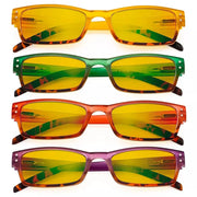 eyekeeper.com 4 Pack Blue Light Blocking Reading Glasses HP012D Eyeglasses