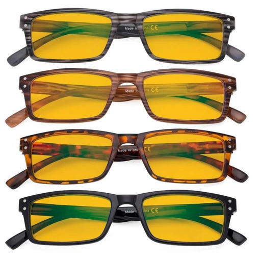 eyekeeper.com 4 Pack Blue Light Blocking Reading Glasses HP057 Eyeglasses