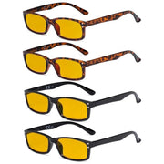 eyekeeper.com 4 Pack Blue Light Blocking Reading Glasses HP103 Eyeglasses