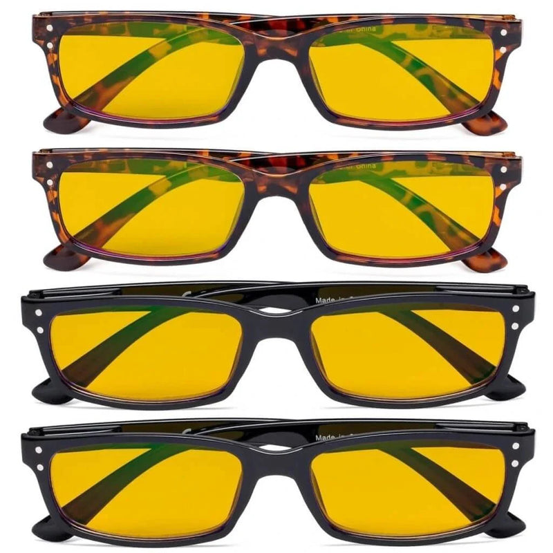 eyekeeper.com 4 Pack Blue Light Blocking Reading Glasses HP103 Eyeglasses