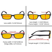 eyekeeper.com 4 Pack Blue Light Blocking Reading Glasses HP103 Eyeglasses