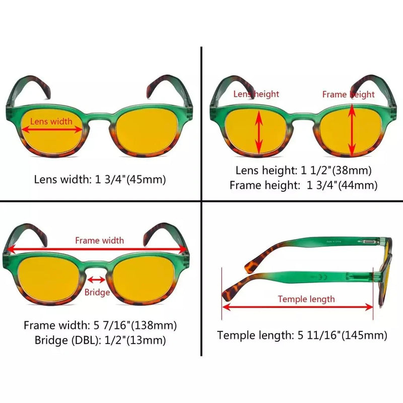 eyekeeper.com 4 Pack Blue Light Blocking Reading Glasses HP124D Eyeglasses