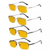 eyekeeper.com 4 Pack Blue Light Blocking Reading Glasses HPCG1702 Eyeglasses