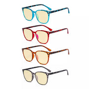 eyekeeper.com 4 Pack Blue Light Filter Browline Glass Hipster Style TM9001D Eyeglasses