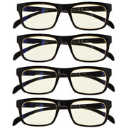 eyekeeper.com 4 Pack Blue Light Filter Reading Glasses CG047 Eyeglasses