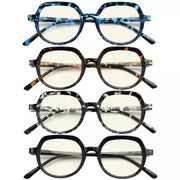 eyekeeper.com 4 Pack Blue Light Filter Reading Glasses UV2016 Eyeglasses