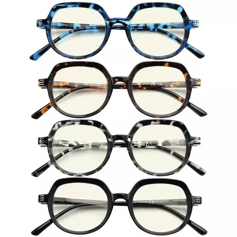 eyekeeper.com 4 Pack Blue Light Filter Reading Glasses UV2016 Eyeglasses