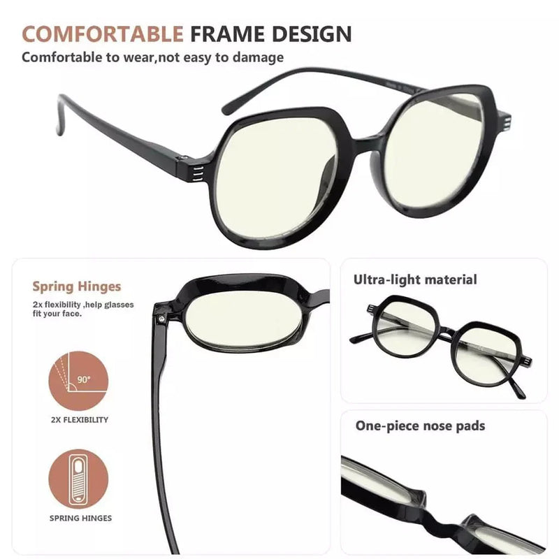 eyekeeper.com 4 Pack Blue Light Filter Reading Glasses UV2016 Eyeglasses