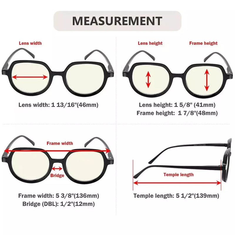 eyekeeper.com 4 Pack Blue Light Filter Reading Glasses UV2016 Eyeglasses
