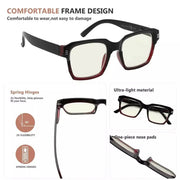 eyekeeper.com 4 Pack Blue Light Filter Reading Glasses UVR2024 Eyeglasses