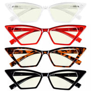 eyekeeper.com 4 Pack Blue Light Glasses Cat-eye Reading Glasses UVR2131 Eyeglasses