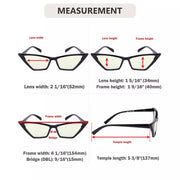 eyekeeper.com 4 Pack Blue Light Glasses Cat-eye Reading Glasses UVR2131 Eyeglasses