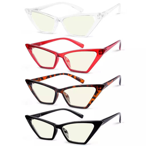 eyekeeper.com 4 Pack Blue Light Glasses Cat-eye Reading Glasses UVR2131 Eyeglasses