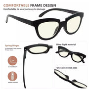 eyekeeper.com 4 Pack Blue Light Reading Glasses Cat-eye Style UV2102 Eyeglasses