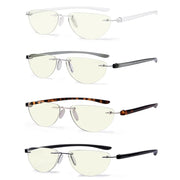 eyekeeper.com 4 Pack Blue Light Reading Glasses Half Moon Style UVR2202 Eyeglasses