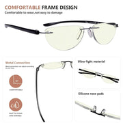 eyekeeper.com 4 Pack Blue Light Reading Glasses Half Moon Style UVR2202 Eyeglasses