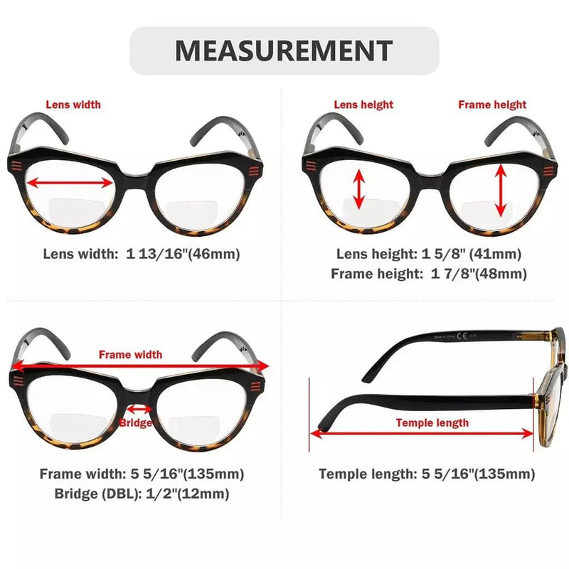 eyekeeper.com 4 Pack Cat-eye Bifocal Reading Glasses Distinctive Readers BR2110 Eyeglasses